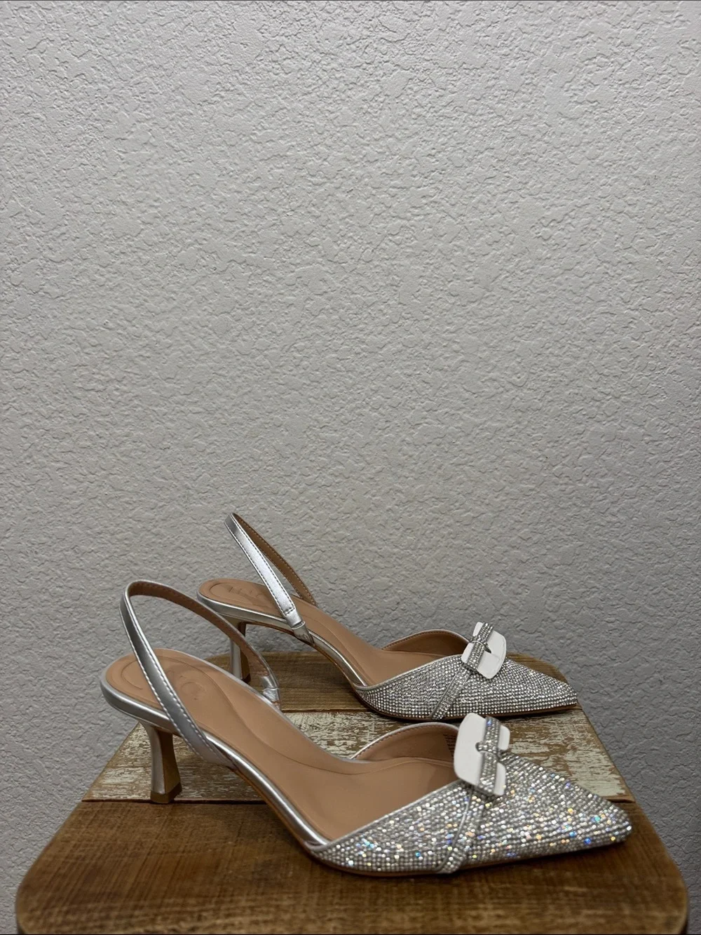 I.N.C. Gel set Slingback Rhinestone Heel Pump NEW Size 8.5